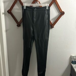 Black leather pants